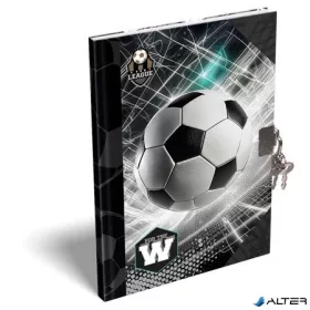   Emlékkönyv, lakattal, A5, keményfedeles, LIZZYSULI, "Top League"
