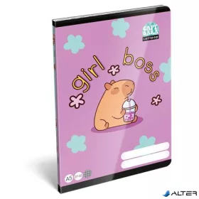   Füzet, tűzött, A5, kockás, 32 lap LIZZYSULI, "Lollipop Capybara", "27-32"