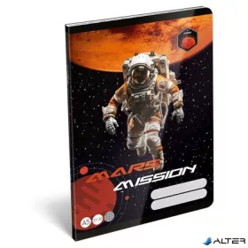   Füzet, tűzött, A5, kockás, 32 lap, LIZZYSULI, "Mars Mission", "27-32"