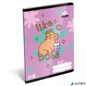   Füzet, tűzött, A5, sima, 32 lap LIZZYSULI, "Lollipop Capybara", "20-32"