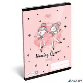   Füzet, tűzött, A5, sima, 32 lap LIZZYSULI, "Tiny Dancer, Lovely Ballerina", "20-32"