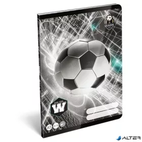  Füzet, tűzött, A5, sima, 32 lap, LIZZYSULI, "Top League","20-32"