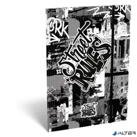 Gumis mappa, karton, A4, LIZZYSULI, "Street Rules"