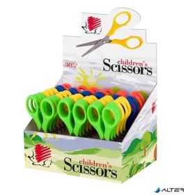   Olló display, iskolai, kerek, 13,5 cm, ICO "Süni", vegyes szín