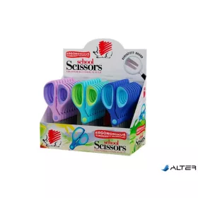   Olló display, iskolai, kerek, 13 cm, ICO "Süni", vegyes szín