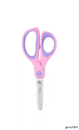 Olló display, iskolai, kerek, 13 cm, ICO "Süni", vegyes szín