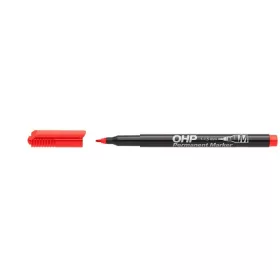 Alkoholos marker, OHP, 1-1,5 mm, M, ICO, piros