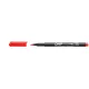 Alkoholos marker, OHP, 1-1,5 mm, M, ICO, piros