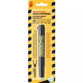   Alkoholos marker, ipari, 1-3 mm, kúpos, mágnessel, ICO "Magnetic industrial permanent 11 XXL", fekete