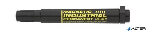 Alkoholos marker, ipari, 1-3 mm, kúpos, mágnessel, ICO "Magnetic industrial permanent 11 XXL", fekete