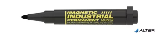 Alkoholos marker, ipari, 1-3 mm, kúpos, mágnessel, ICO "Magnetic industrial permanent 11 XXL", fekete
