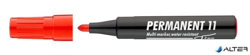 Alkoholos marker, 1-3 mm, kúpos, ICO "Permanent 11", piros