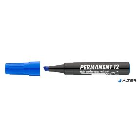   Alkoholos marker, 1-4 mm, vágott, ICO "Permanent 12", kék