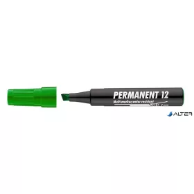   Alkoholos marker, 1-4 mm, vágott, ICO "Permanent 12", zöld