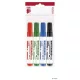 Tábla- és flipchart marker készlet, 1-3 mm, kúpos, ICO "Plan 11 XXL", 4 különböző szín