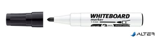 Tábla- és flipchart marker, 1-3 mm, kúpos, ICO "Plan", fekete