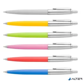   Golyóstoll, 0,8 mm, nyomógombos, vegyes tolltest, ICO "Polo", kék