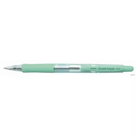   Golyóstoll, 0,7 mm, nyomógombos, zöld tolltest, PENAC "SleekTouch", kék