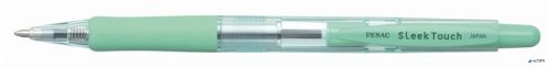 Golyóstoll, 0,7 mm, nyomógombos, zöld tolltest, PENAC 'SleekTouch', kék