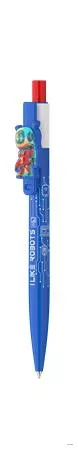 Golyóstoll, 0,8 mm, nyomógombos, ICO "Robot", kék