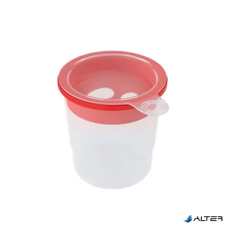 Ecsettál, műanyag, fedéllel, ICO "Süni", vegyes színek