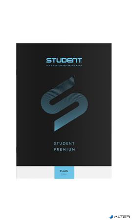 Füzet, tűzött, A4, sima, 32 lap, ICO "Student Premium", fekete
