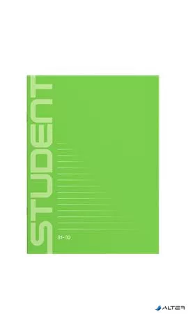 Füzet, tűzött, A4, vonalas, 32 lap, ICO "Student", "81-32"