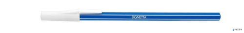 Golyóstoll, 0,7 mm, kupakos, ICO "Signetta", kék