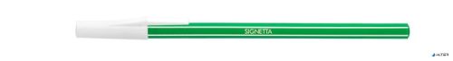 Golyóstoll, 0,7 mm, kupakos, ICO "Signetta", zöld
