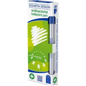   Golyóstoll, 0,7 mm, kupakos, antibakteriális, ICO 'Signetta', kék
