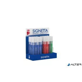   Golyóstoll display, 0,7 mm, kupakos, ICO "Signetta", 4 különböző szín