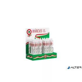 Golyóstoll display, 0,8 mm, nyomógombos, ICO, kokárdás