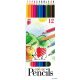 Színes ceruza készlet, hatszögletű, ICO 'Süni', 12 különböző szín