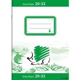   Füzet, tűzött, A5, sima, 32 lap, ICO "Süni", "20-32"