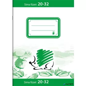   Füzet, tűzött, A5, sima, 32 lap, ICO "Süni", "20-32"