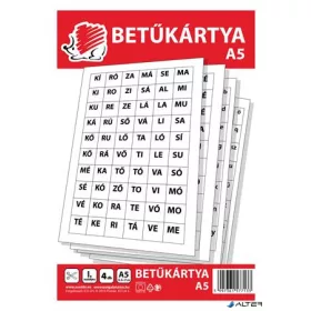 Betűkártya, A5, ICO "Süni"