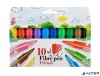 Filctoll készlet, 1-3 mm, ICO "Süni", 10 különböző szín