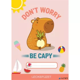   Füzet, tűzött, A5, lecke, 34 lap, ICO "Süni", capybara