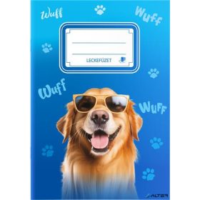   Füzet, tűzött, A5, lecke, 34 lap, ICO 'Süni', kutyás