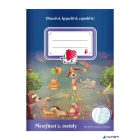   Olvasónapló, tűzött, A5, 32 lap, 2. osztály, ICO "Süni Mesefüzet"