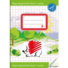   Füzet, tűzött, A5, nagy kockás, 32 lap, 1. osztály, ICO "Süni Sulikész"