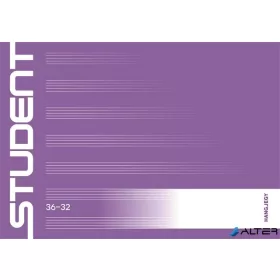   Füzet, tűzött, A5, fekvő, hangjegy, 32 lap, ICO "Student", "36-32"