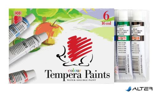 Tempera készlet, 6 darabos, ICO "Süni"