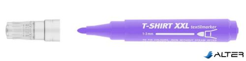 Textilmarker, 1-3 mm, kúpos, ICO "XXL T-Shirt", lila