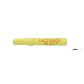   Szövegkiemelő, 1-4 mm, ICO "Videotip", pasztell sárga