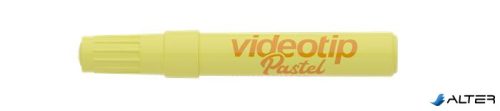 Szövegkiemelő, 1-4 mm, ICO "Videotip", pasztell sárga