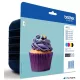 LC123BCMY Tintapatron multipack DCP-J4110DW nyomtatóhoz, BROTHER, b+c+m+y, 4*600 oldal