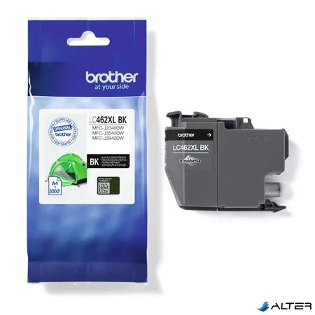 LC462XLBK Tintapatron MFC-J3540 nyomtatóhoz, BROTHER, fekete, 3000 oldal