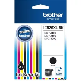 LC529XLB Tintapatron DCP-J100, J105 nyomtatóhoz, BROTHER fekete, 2400 oldal