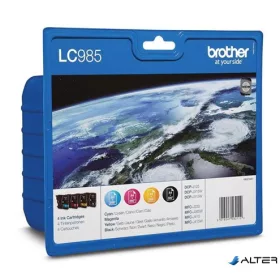   LC985BCMY Tintapatron multipack DCP J125, BROTHER, b+c+m+y, 1*300 oldal, 3*260 oldal